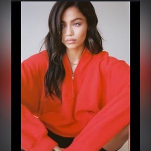 RARE Joah Brown Limited Edition Retro half Zip Red